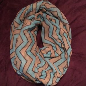 Striped infinity scarf